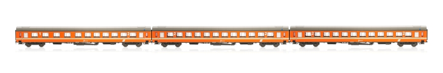 Jägerndorfer Collection JC61302 - N  3-tlg Personenwagenset UIC-X in Orange der ÖBB; Ep. IV
